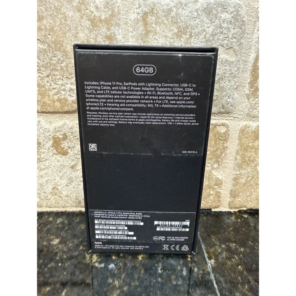 Original Apple iPhone 11 Pro Box - Space Gray 64GB A2160 (Empty Box Only)‎